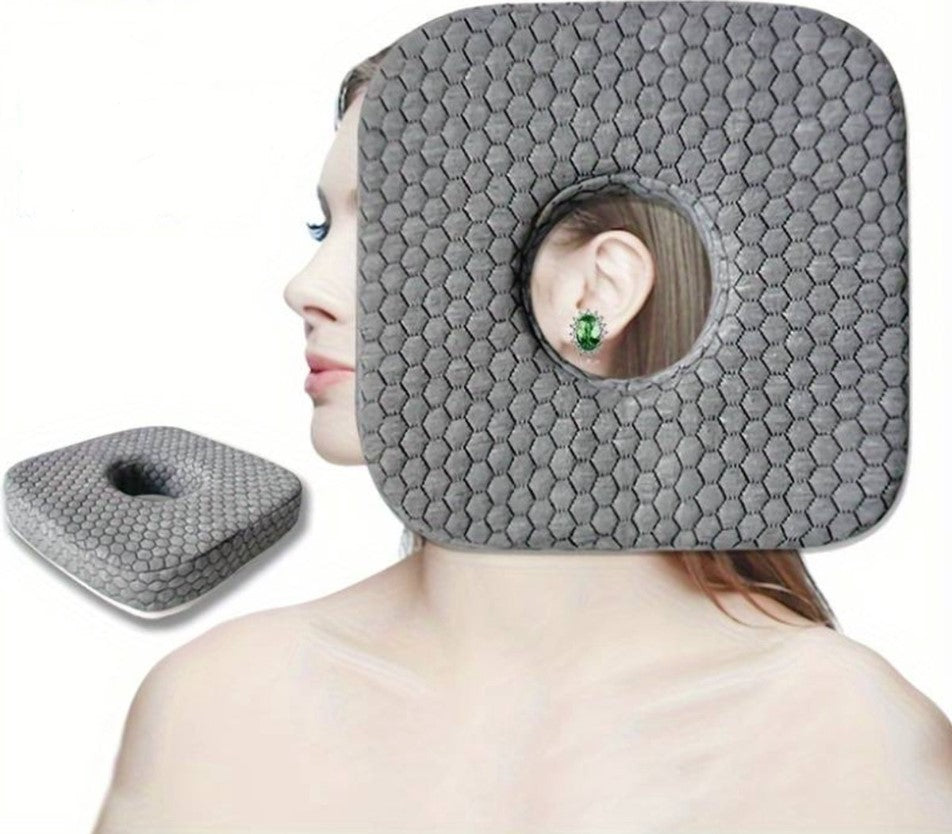 Stemap® Ear Pillow | Donut Pillow | Washable Ring Pillow | Earplug-Friendly Pillow | Piercing Pillow | Orthopedic Pillow | Earplug Sleeping