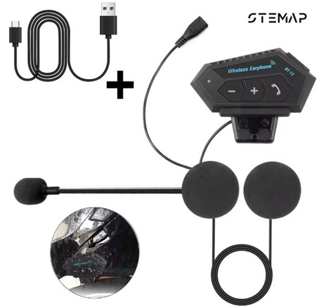 Stemap® Bluetooth Motorhelm Headset Muziek NavigatieIP67 Waterdicht