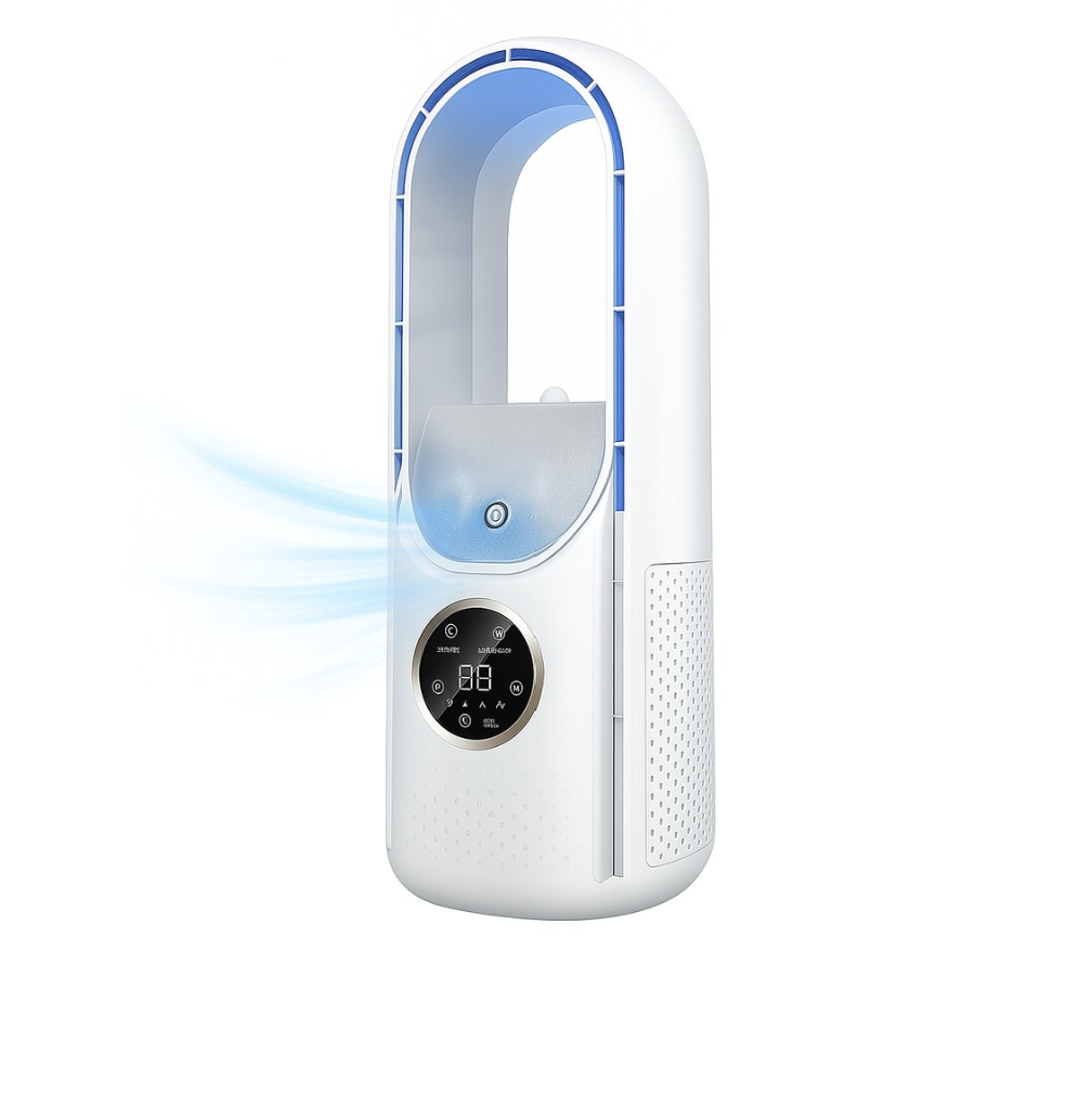 Vertylo® Mini airco 4-in-1 Koeler met Bevochtiger, Ventilator & Nachtlampje