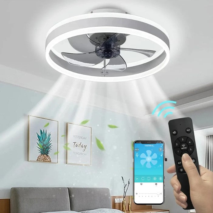 Vertylo® Plafondventilator met Verlichting Bedienbaar via App en Afstandsbediening