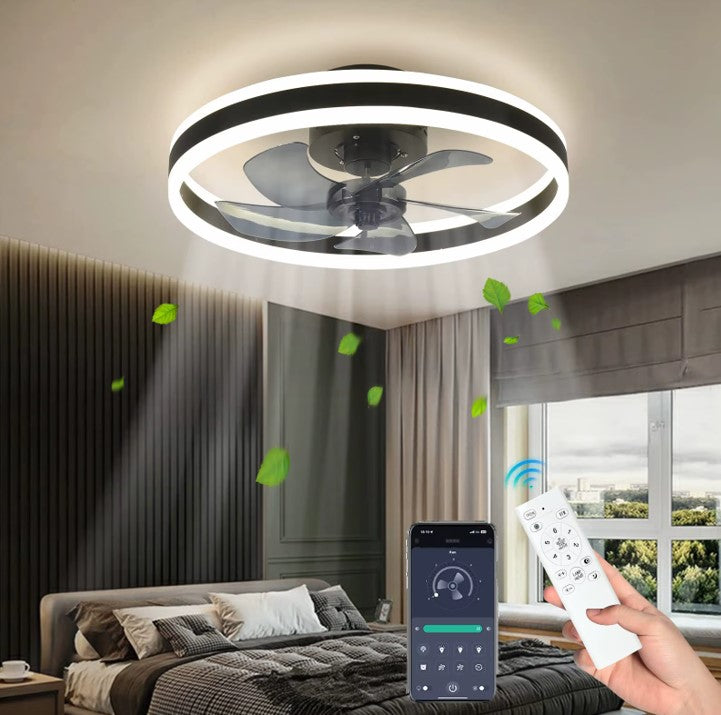 Vertylo® Plafondventilator met Verlichting Bedienbaar via App en Afstandsbediening
